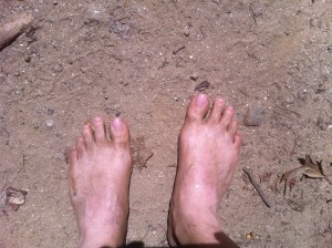 My bare feet